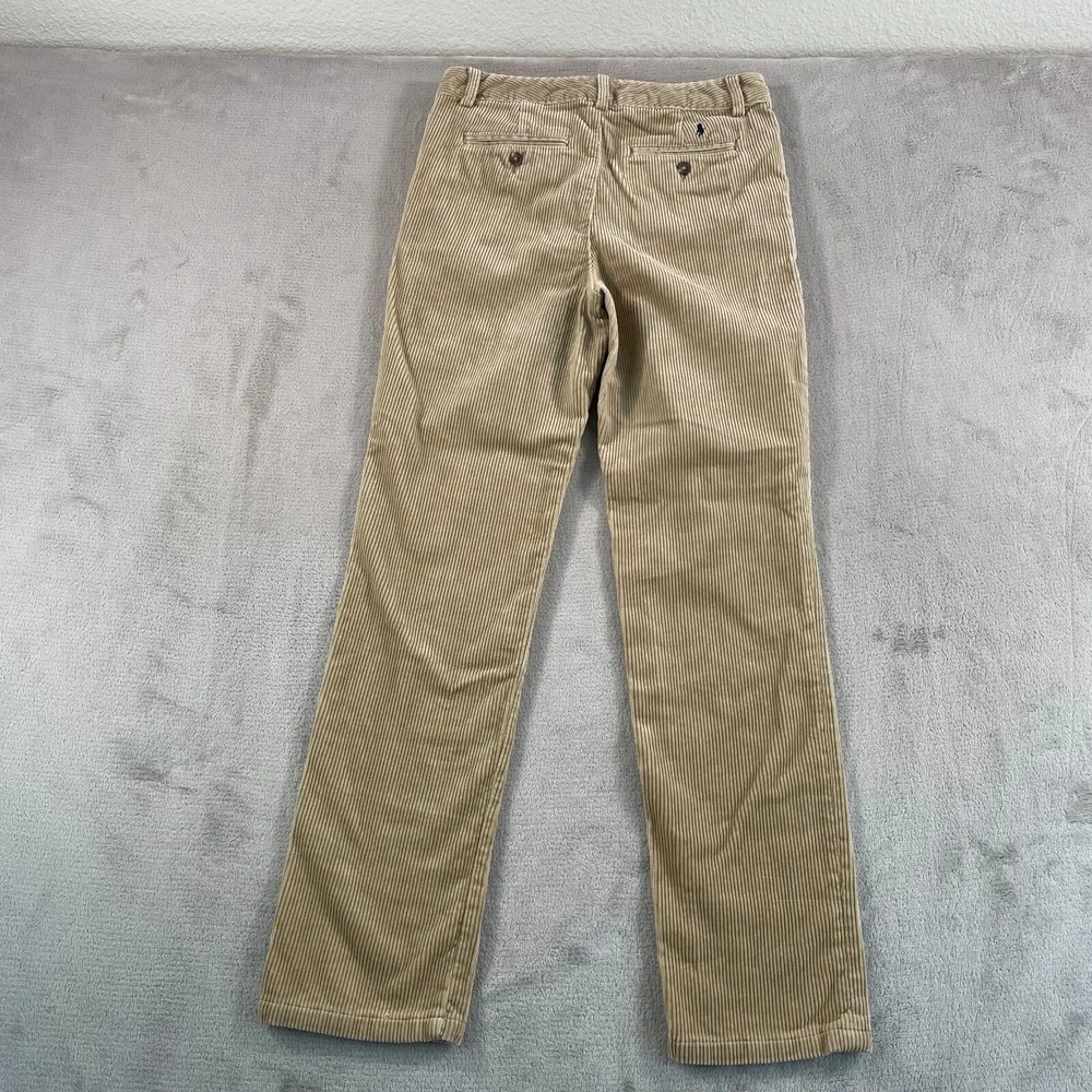 Polo Ralph Lauren Cord‎ Corduroy Pants Trousers Women 28x29 (Tag 16) Beige Pony
